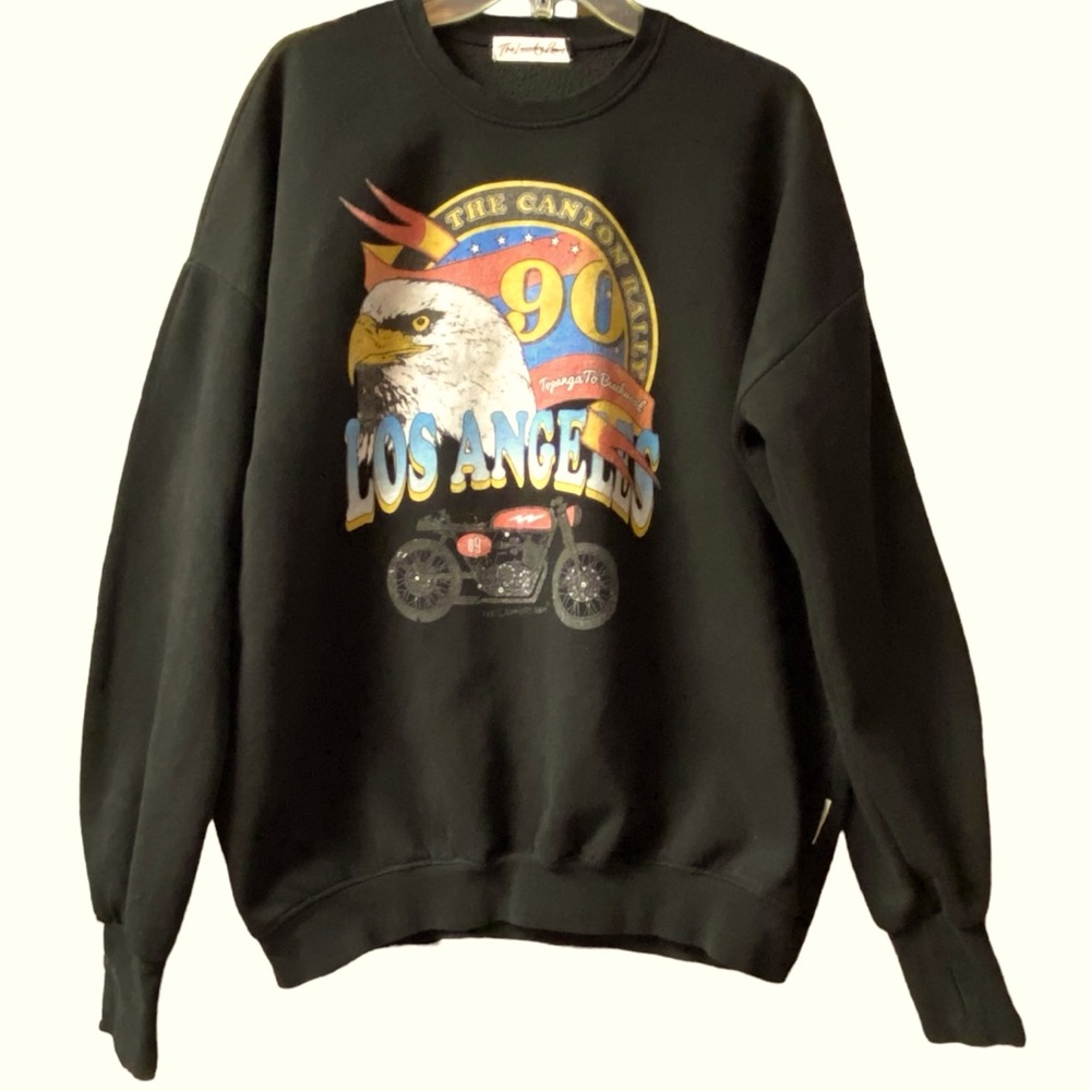 The Laundry Room Canyon Rally Oversized Crew Neck Sweatshirt Sz S